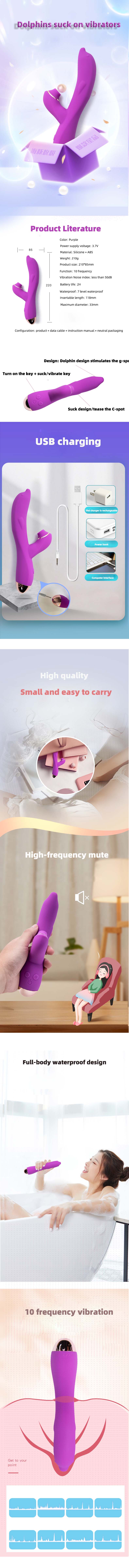 Generation II Dolphin Suction Vibrator | Red Room Fantasies