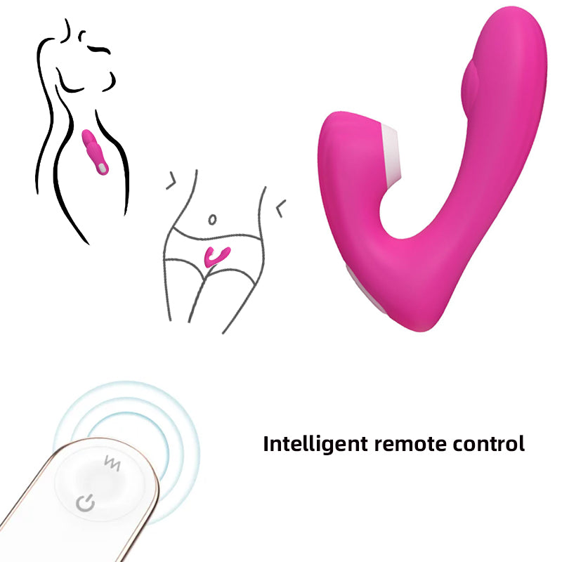 Multi Frequency V-Shape Sucking Sensation Vibrator | Red Room Fantasies