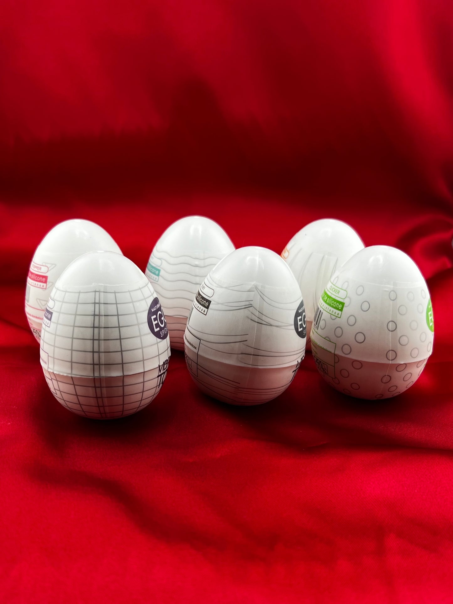 Textured Masturbation Eggs (6-Pack Variety) | Red Room Fantasies